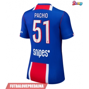 Lacne Ženy Futbalové dres Paris Saint-Germain Willian Pacho #51 2026-27 Krátky Rukáv - Domáci